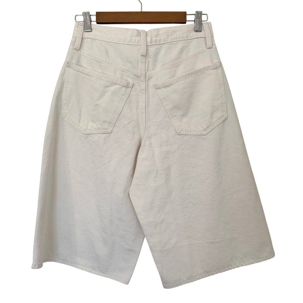 Universal Thread Womens High Rise Long Shorts Denim Size 2 NEW Off White Cream - Picture 4 of 6